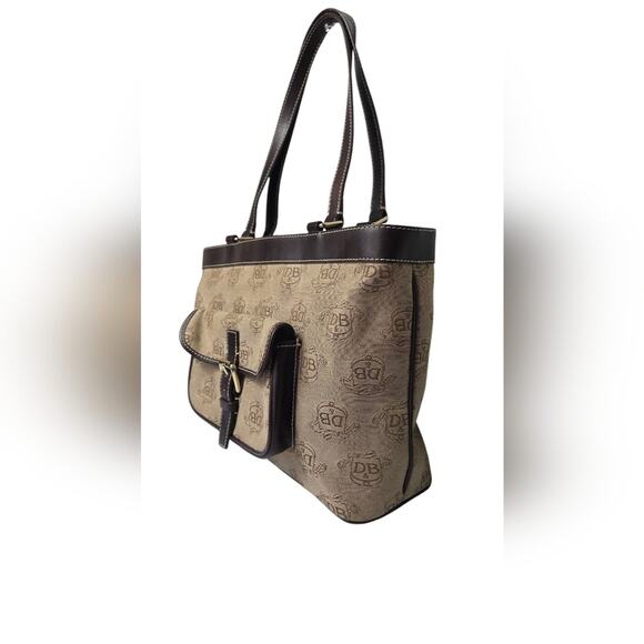 Dooney & Bourke Tan and Brown Vintage Bag - Picture 7 of 13